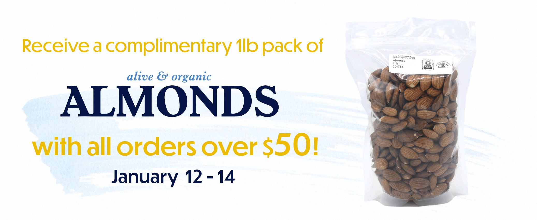 Almonds Giveaway Promo Banner