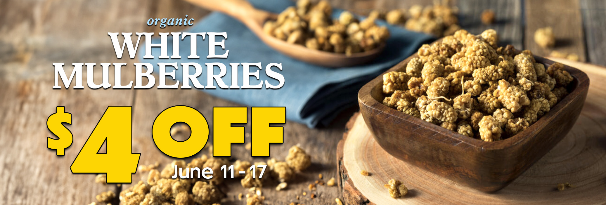 Mulberries Weekly Sale Banner