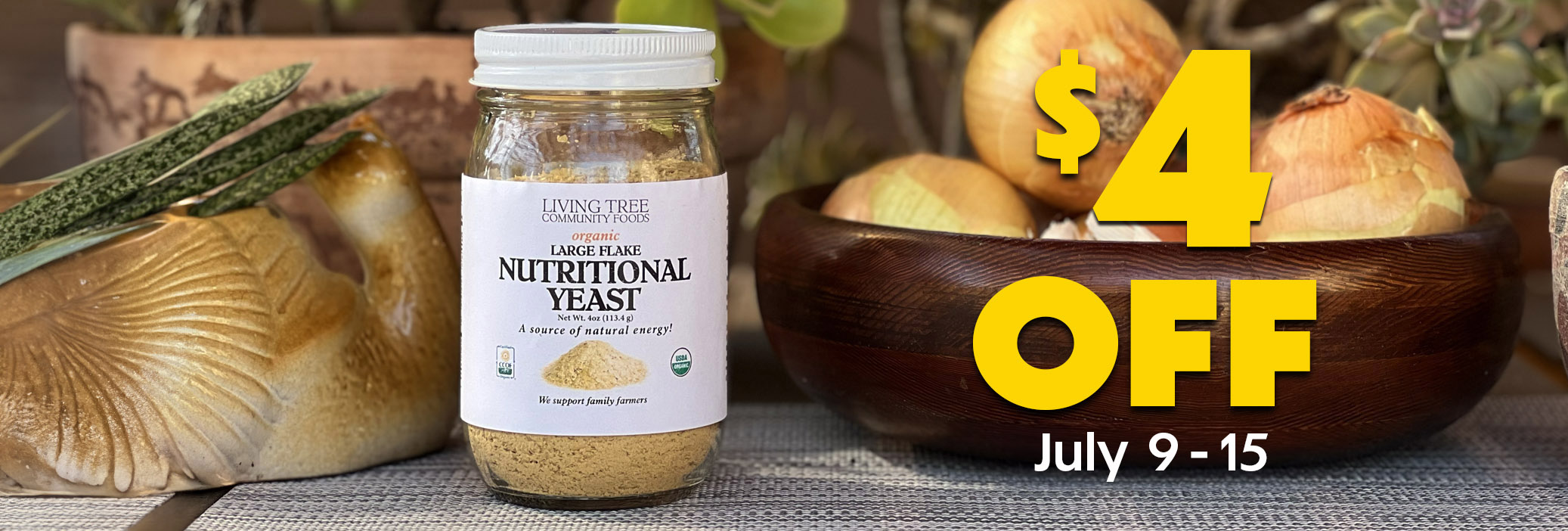 Nutritional Yeast Weekly Sale Banner