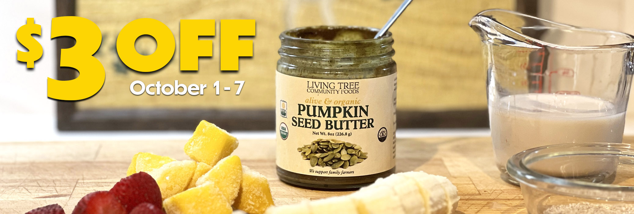 Pumpkin Seed Butter Weekly Sale Banner